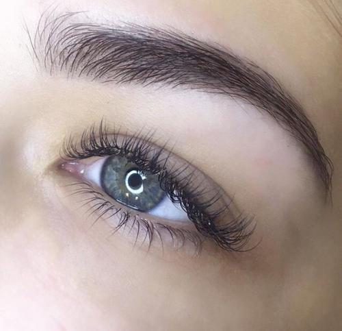 Наращивание 2 Д объёма у начинающего мастера коррекция окрашивание бровей краской (Refectocil) 1000? 02