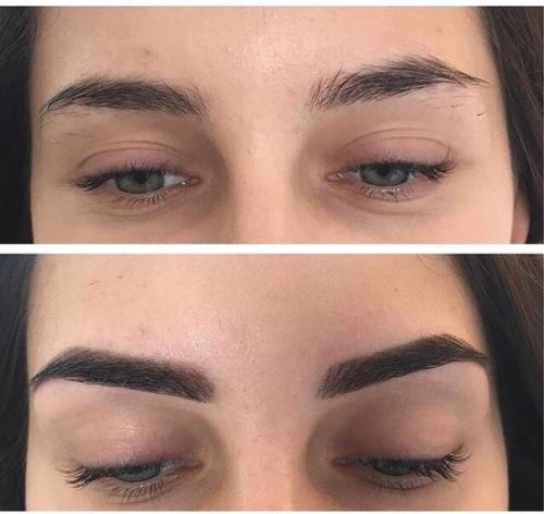 Наращивание 2 Д объёма у начинающего мастера коррекция окрашивание бровей краской (Refectocil) 1000? 07