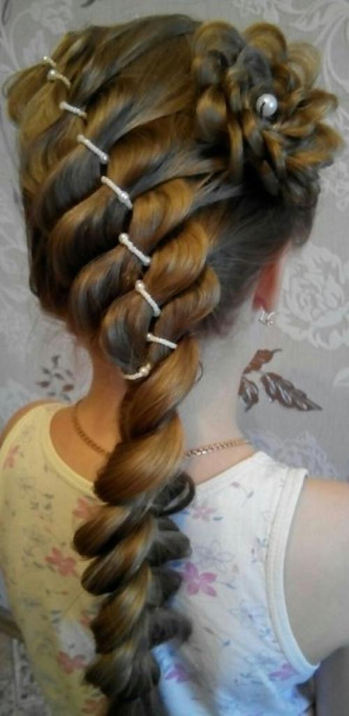 Модели на плетение кос и причёски? 07