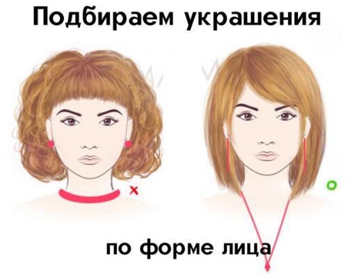 Форма лица значительно влияет не только на выбор гардероба, стиля макияжа и прически, но и на украшения. 01