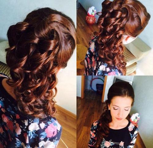 Дорогие девушки!  Предлагаю вам свои услуги по созданию причёсок и макияжа по приятным новогодним ценам и с бесплатным выездом на дом? 06