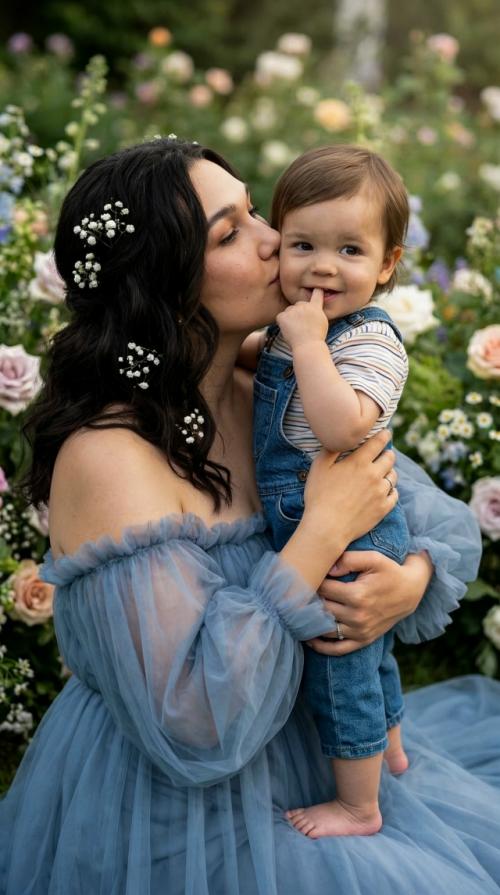 Промт: тип изображения: высококачественная цифровая фотография, портрет в стиле Mother and Child. 01 Промт: тип изображения: высококачественная цифровая фотография, портрет в стиле Mother and Child. 01