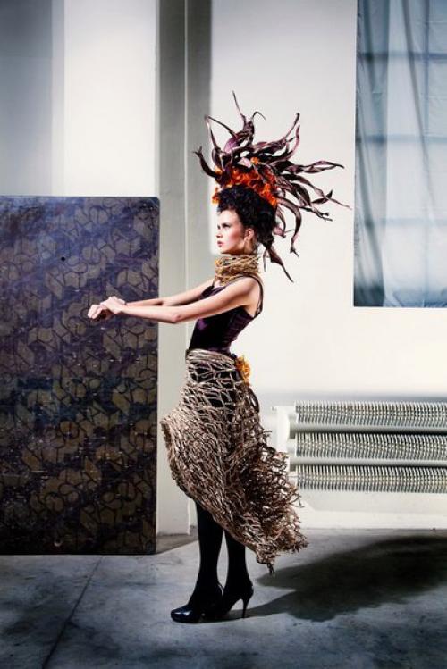 Парад неординарных невест представила на цветочном шоу, прошедшем в рамках свадебной выставки в Брно, флорист из Чехии мари биттнерова. 01