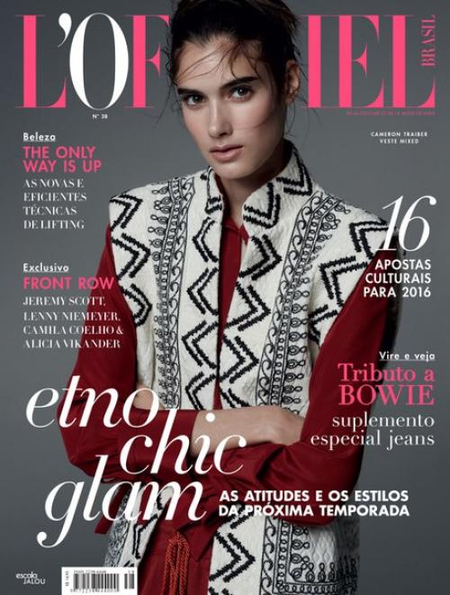 Viajante Do Tempo: Кэмерон трайбер в фотосессии Николь хейнигер для L'Officiel Brazil February 2016. 08