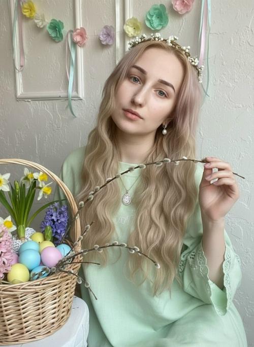 Концепция: нежная и светлая пасхальная история с элементами праздничного декора. 01