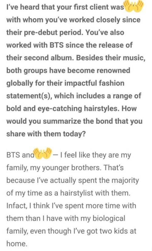 Пак наеджу, основатель знаменитого салона красоты и макияжа Bit & Boot, упомянул BTS в своем интервью журналу RS India! 01