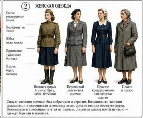 Какая она мода 1945 года? 02