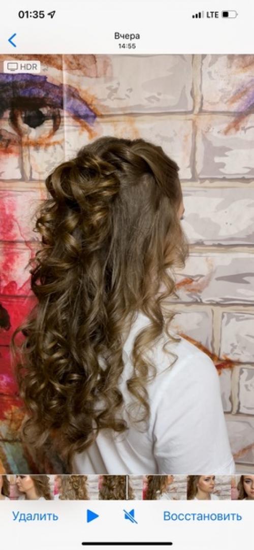 Макияж и причёска для милой выпускницы Анны. 02