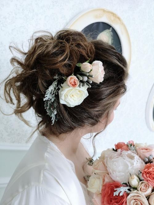 Роскошная свадьба. Свадебная прическа. 03