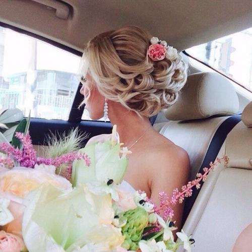 Свадебные образы.  Прическа свадебная 1000-2500 р. 06