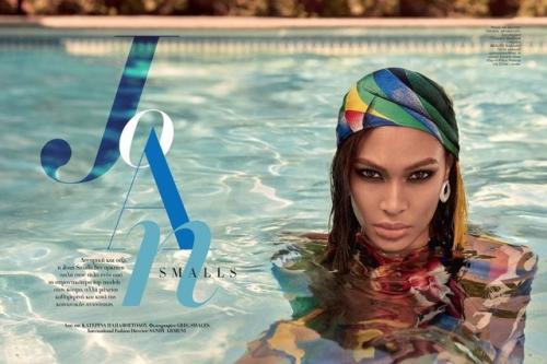 Топ-модель Джоан смоллс в объективе Грега свейлса для Harper's Bazaar Греция, август 2018. 07