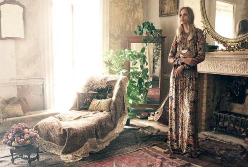 Bohemian Lights: Элизабет эрм в фотосессии регана Кэмерона для Harper's Bazaar UK October 2015. 01