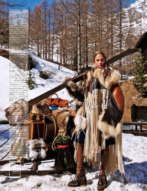 Sacred Tribes Of Mont Cervin: Анна Селезнева в фотосессии Джампаоло сгура для Vogue Japan November 2015. 04