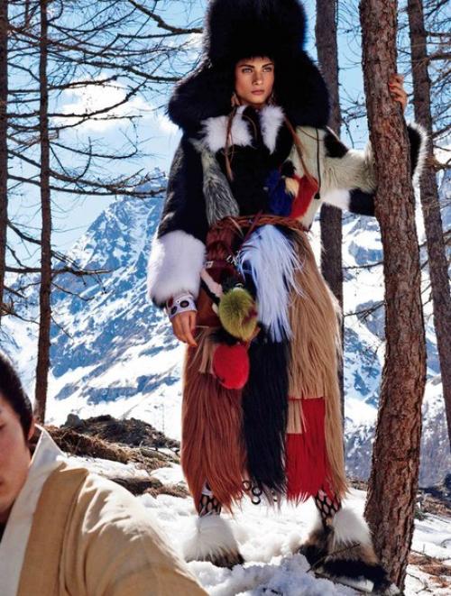 Sacred Tribes Of Mont Cervin: Анна Селезнева в фотосессии Джампаоло сгура для Vogue Japan November 2015. 05