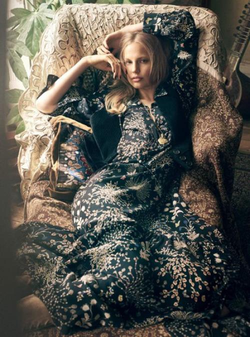 Bohemian Lights: Элизабет эрм в фотосессии регана Кэмерона для Harper's Bazaar UK October 2015. 02