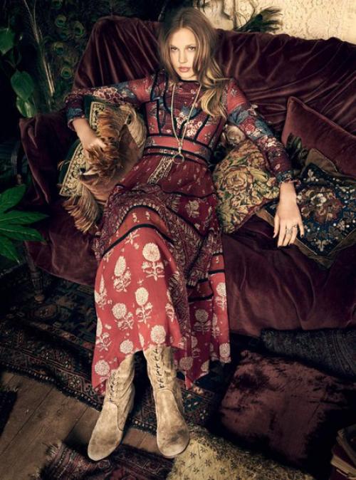 Bohemian Lights: Элизабет эрм в фотосессии регана Кэмерона для Harper's Bazaar UK October 2015. 03