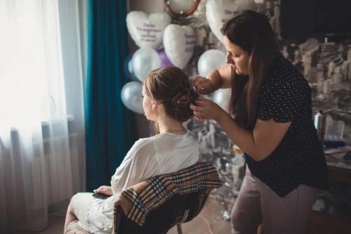 Свадебные и вечерние прически. 06