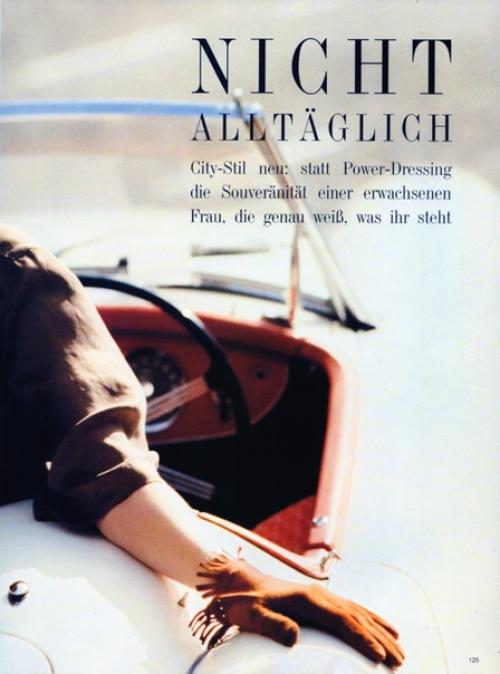 Nicht Alltaglich. Vogue Германия, январь 1990 года. 01