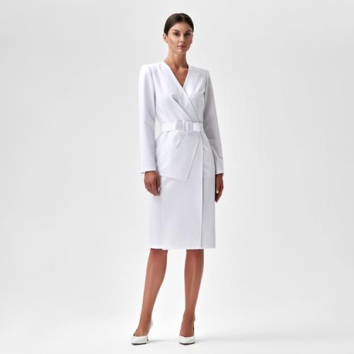 Когда необходимо соблюдать строгость, но в то же время хочется придать платью женственности. 02