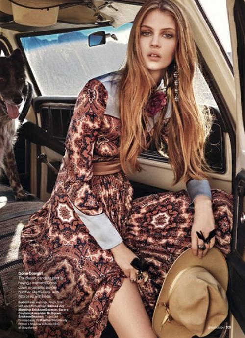 West Dressed: фотосессия Виктора демаршелье для US Glamour October 2015. 02