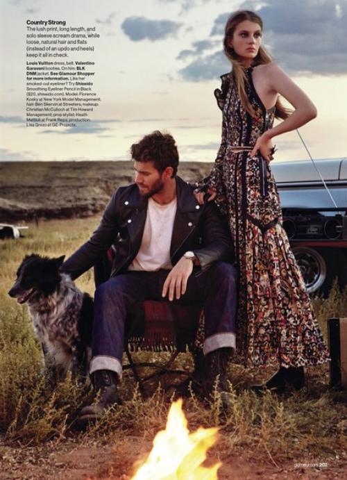 West Dressed: фотосессия Виктора демаршелье для US Glamour October 2015. 07
