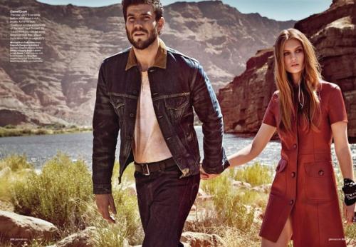 West Dressed: фотосессия Виктора демаршелье для US Glamour October 2015. 03