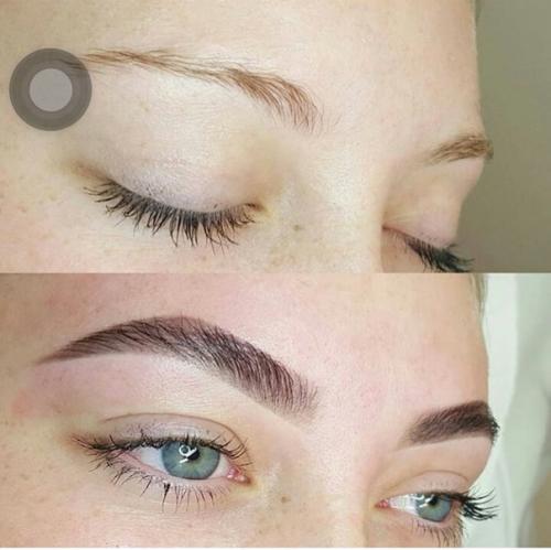 При записи на: прическа (локоны) + макияж - оформление бровей в подарок! 05