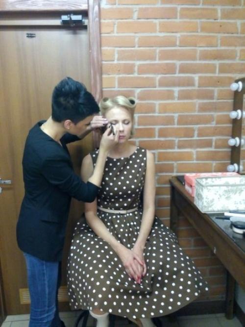 Новая фото сессия где мы исполняли: Груздева Вера - прическа, макияж Ксения разумовская. 02