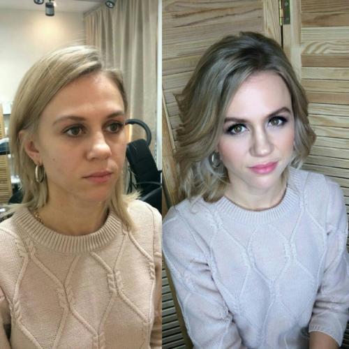 Побалуйте себя. Локоны, прическа 900, укладка на короткие волосы 500, макияж 800. 01