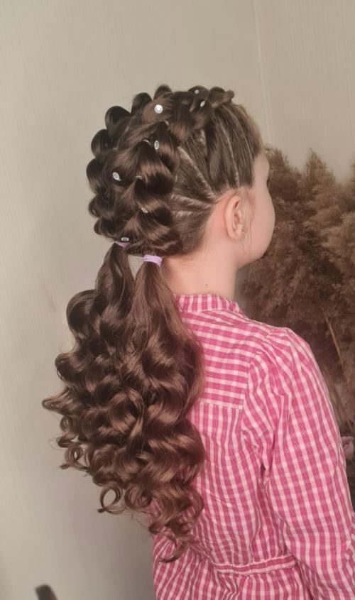 Мамочки если у ваших юных принцесс скоро состоится первый выпускной бал, то пора подумать не только о наряде но и о красивой причёске. 03