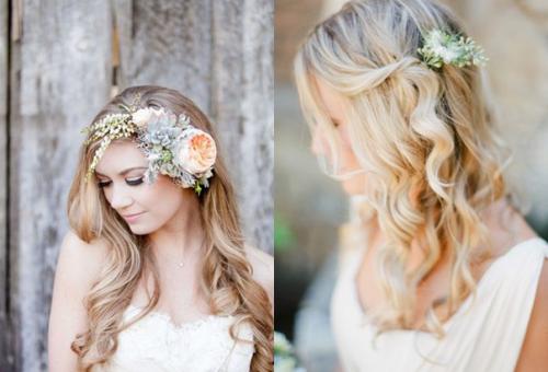 Прическа с цветами - самая нежная прическа. 01