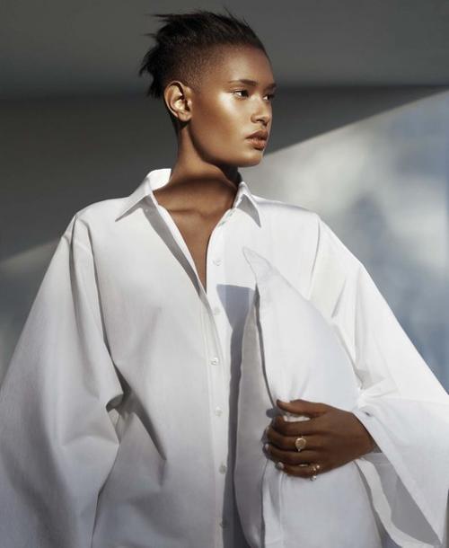 Pillow Talk: ясанни брито в фотосессии Азима хайдаряна для Elle US March 2016. 06