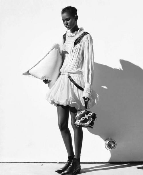 Pillow Talk: ясанни брито в фотосессии Азима хайдаряна для Elle US March 2016. 07