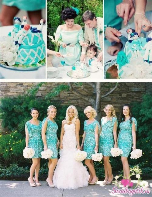 Бирюзовая свадьба: небесно - морское вдохновение. 03
