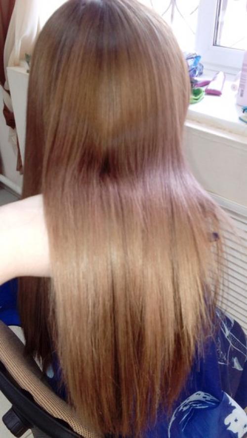 Ботокс!  Он творит чудеса напитали по максимуму сухие волосы клиентки? 06