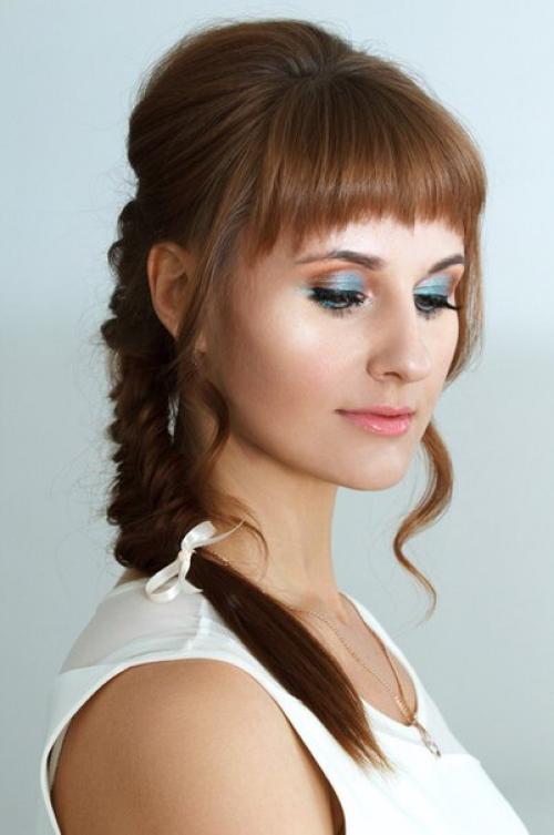 Милые девушки?  Образ выпускницы = прическа и мейк 2500. 04