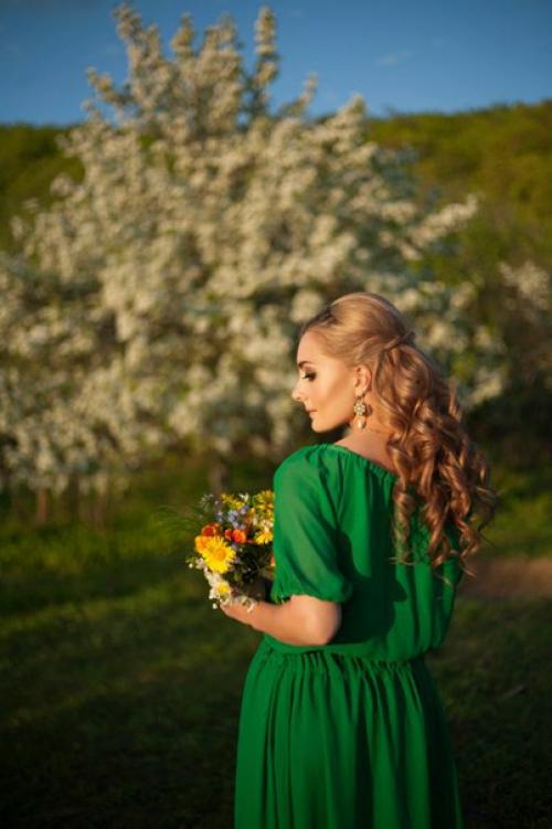 Весенняя съемка.  Прическа и макияж в моем исполнении. 05