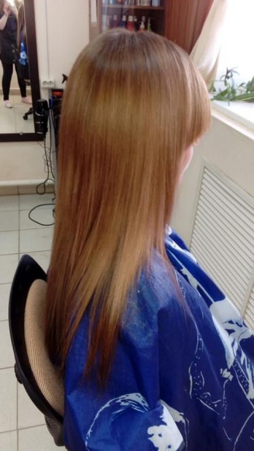 Ботокс!  Он творит чудеса напитали по максимуму сухие волосы клиентки? 05