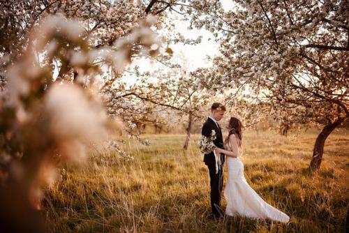 Аромат цветущих яблонь в нежной фотосессии Виктории и Дениса. 02
