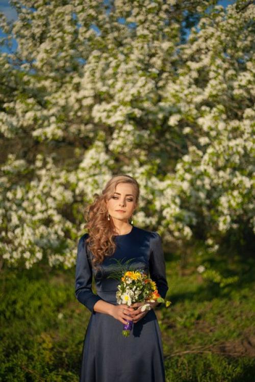 Весенняя съемка.  Прическа и макияж в моем исполнении. 02