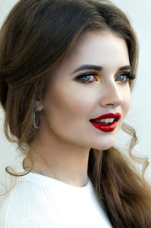 Милые девушки?  Образ выпускницы = прическа и мейк 2500. 09