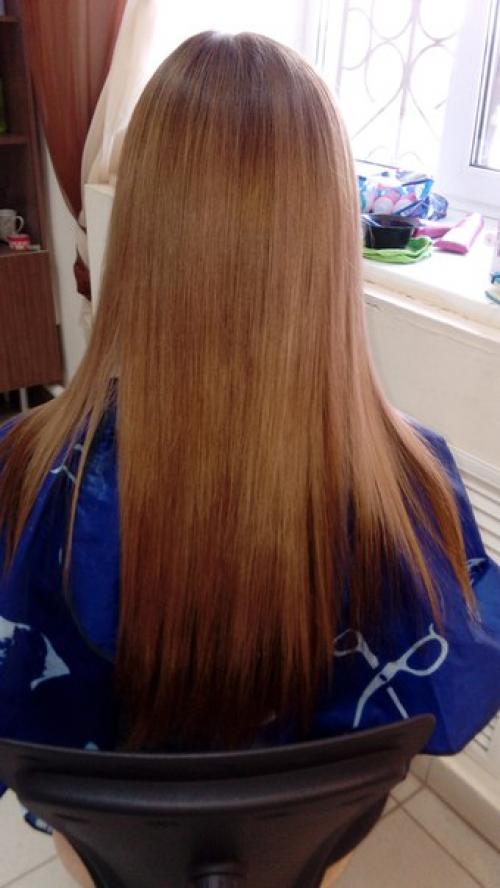 Ботокс!  Он творит чудеса напитали по максимуму сухие волосы клиентки? 04