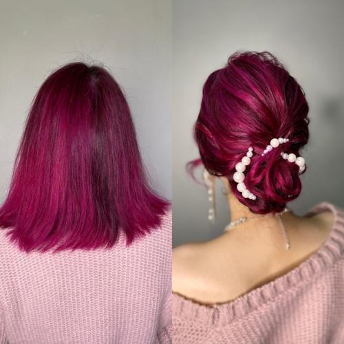 Да, на короткую длину волос можно сделать красивую прическу. 02