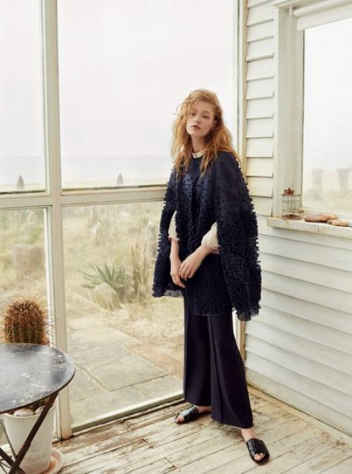 Холли - Мэй сэйкер в фотосессии Агаты поспижински для Harper's Bazaar UK July 2016. 05