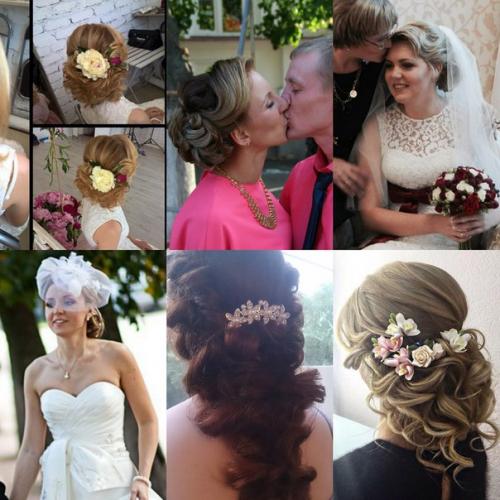 Локоны, прическа, макияж, на любое торжество. 02