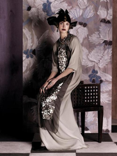 Fashioning The Century: Наталья Водянова в фотосессии Стивена мейзела для Vogue US May 2007. 02