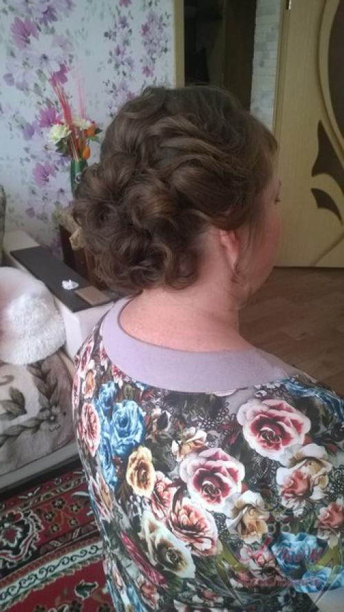 Вечерняя прическа и макияж на юбилей для милой и неповторимой Насти. 05