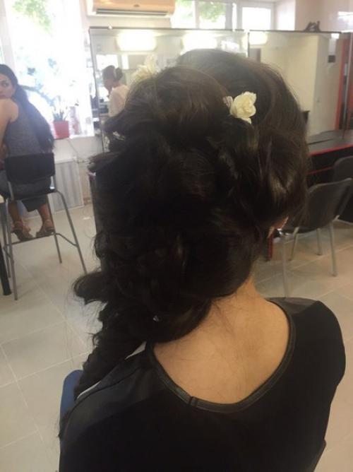 Моя самостоятельная работа - макияж и причёска для красавицы Карины. 04