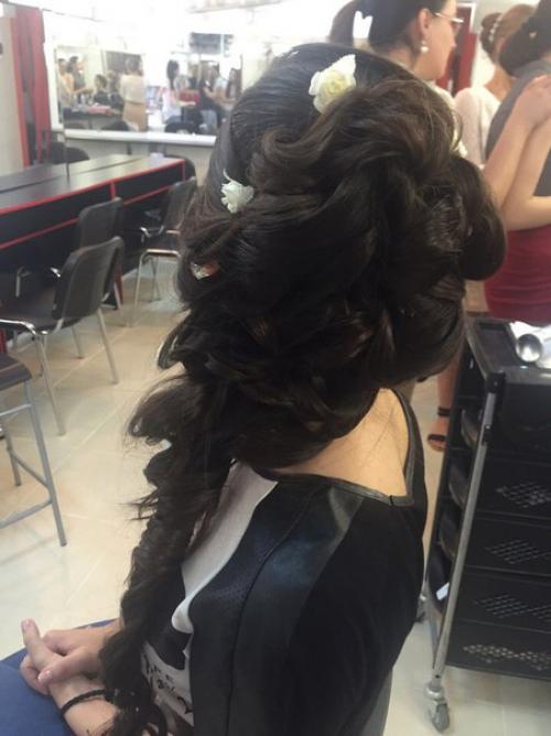 Моя самостоятельная работа - макияж и причёска для красавицы Карины. 03