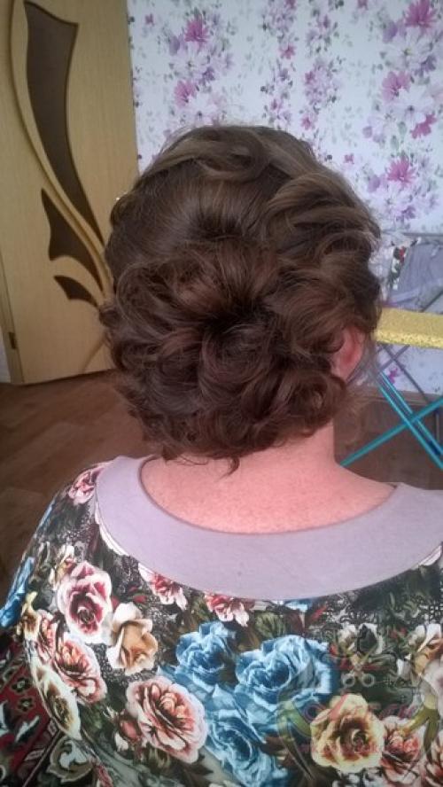 Вечерняя прическа и макияж на юбилей для милой и неповторимой Насти. 04